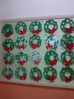 anasınıfı günlüğüm: Yılbaşı kapı süsü