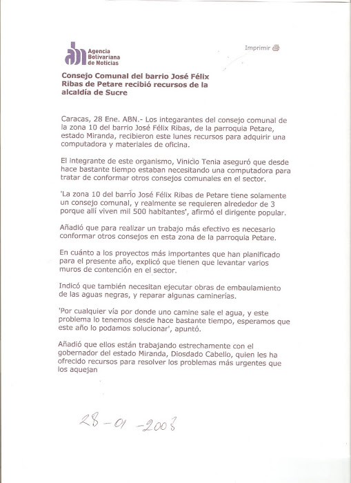 Agencia Bolivariana de noticias