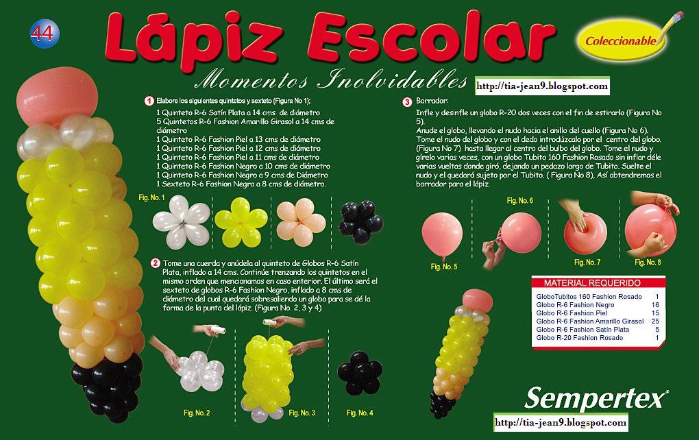 LAPIZ HECHO DE GLOBOS