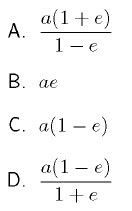 Distancia del Sol al Afelio de un Planeta Ecuaciones
