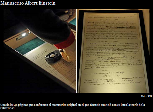 El manuscrito de la teoría de la relatividad de Einstein, en exposición por primera vez en Jerusalén