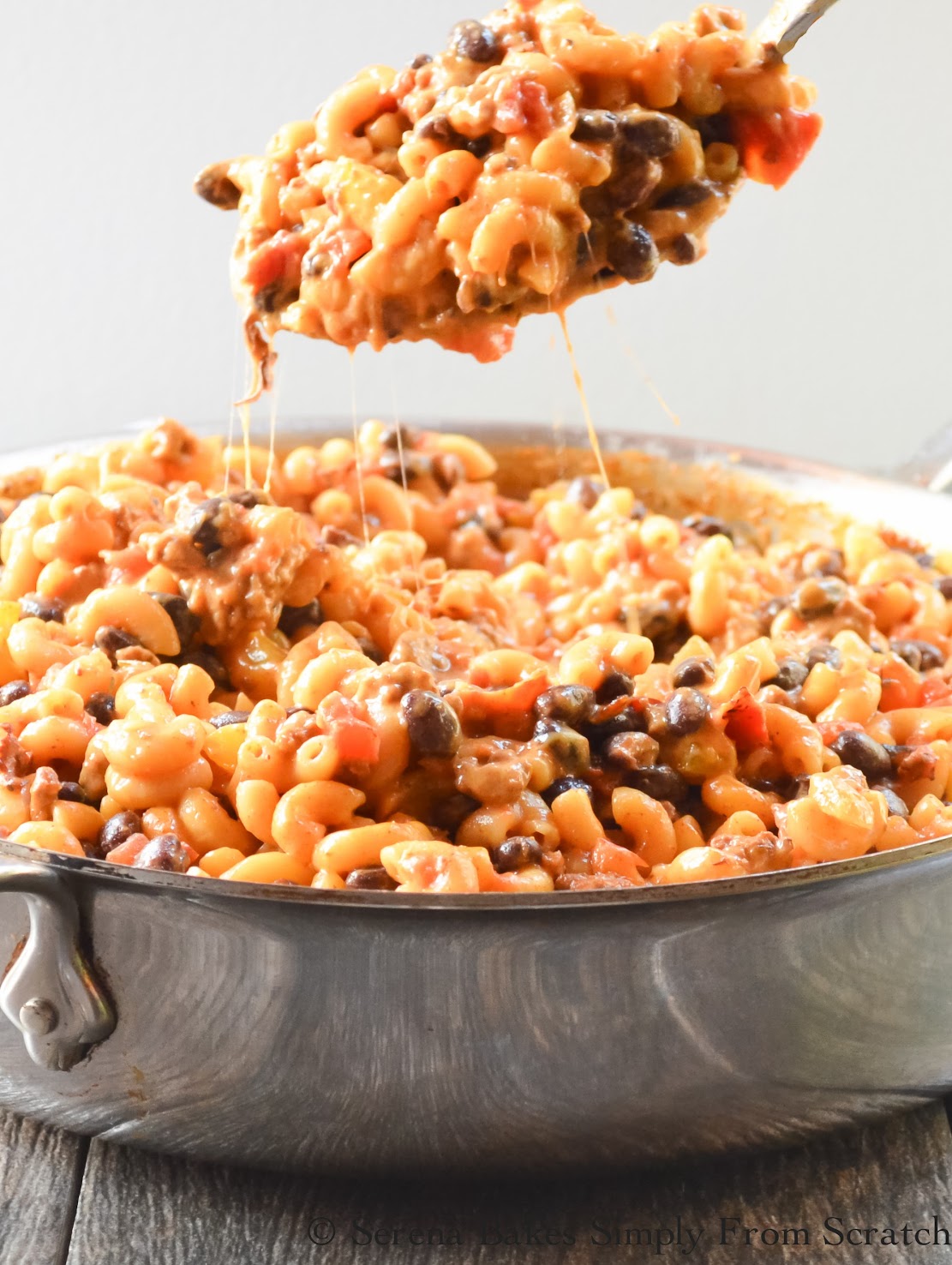 One Pot Chili Mac And Cheese Serena Bakes Simply From Scratch