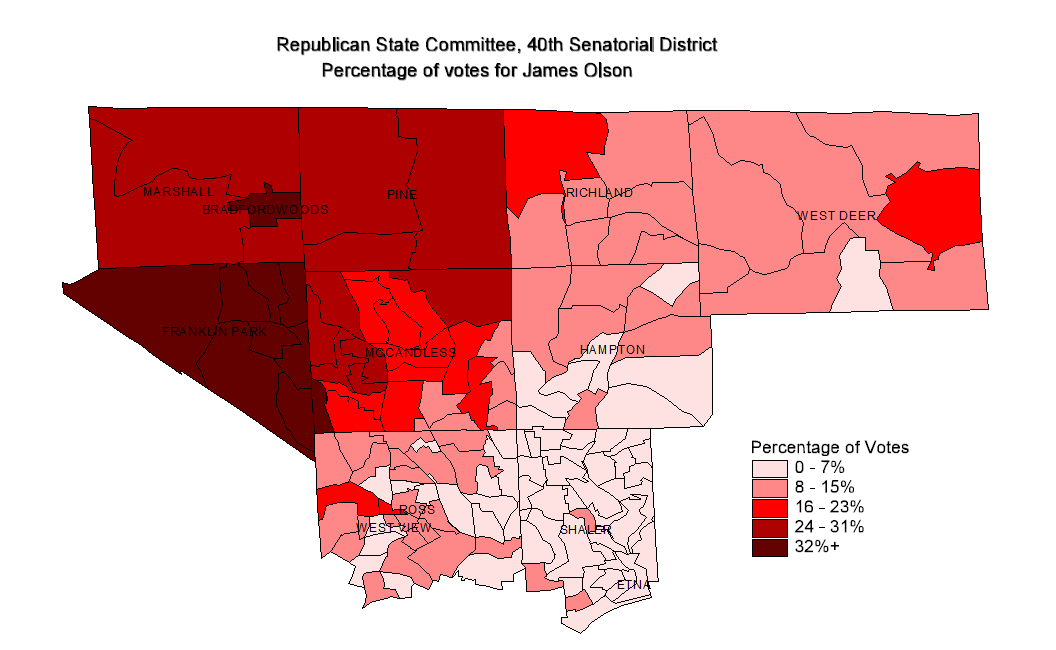 locklin.org: Republican State Committeeman results, 40th District