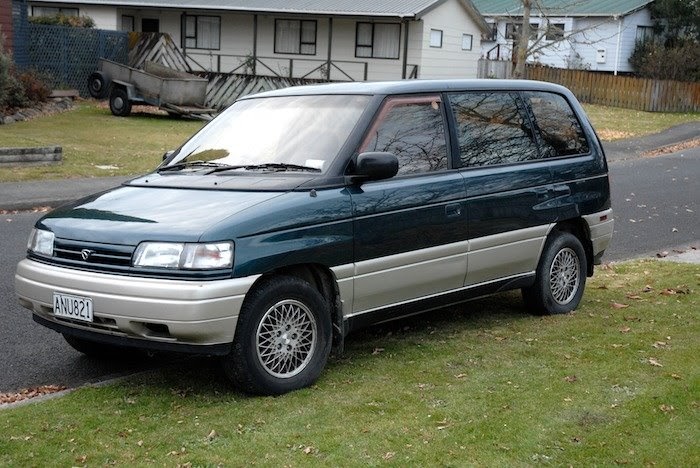 1995 Mazda MPV A.K.A. Green Lantern: 1995 mazda mpv camper van