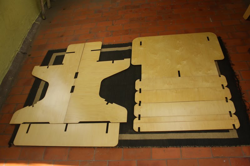 'bent' by design nimmi table flat pack furniture