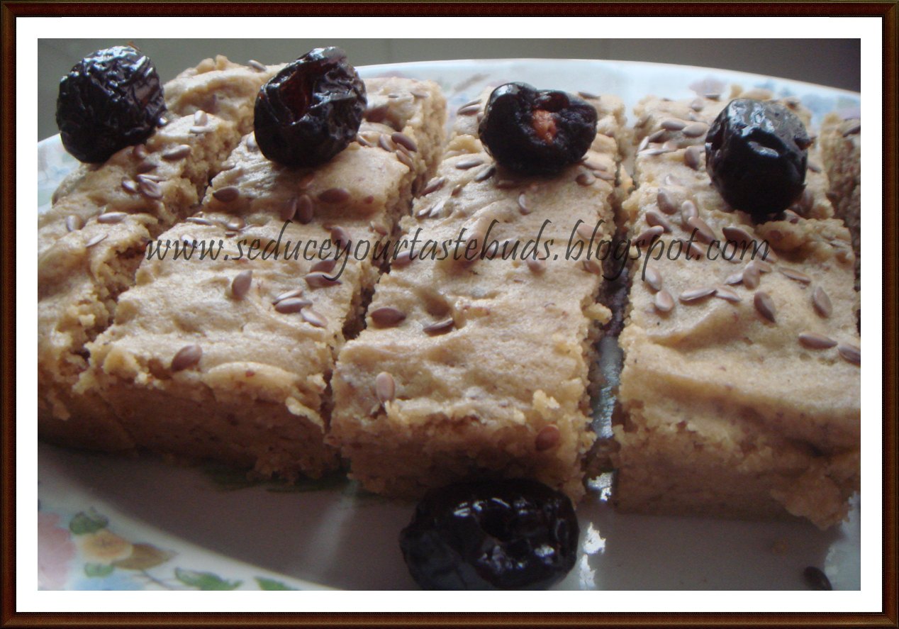 Seduce Your Tastebuds... Microwave Eggless Dates Cake