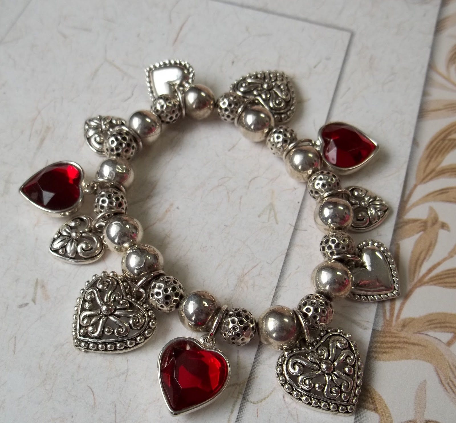Simply Sweet Creations Valentine's Day Jewelry Dangle My Heart Bracelet