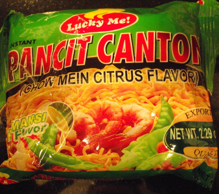 Ramenator Lucky Me! Pancit Canton Chow Mein Citrus Flavor