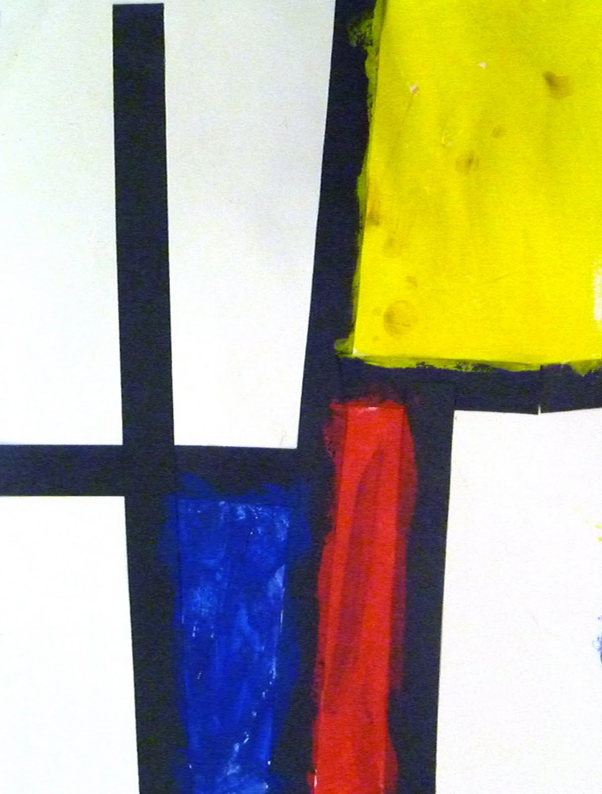 From the Sketchbook of Bridget Smith: Mondrian inspired compositions