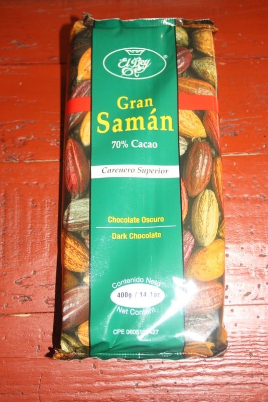 El mundo del chocolate CHOCOLATE DE VENEZUELA EL REY. GRAN SAMÁN 70