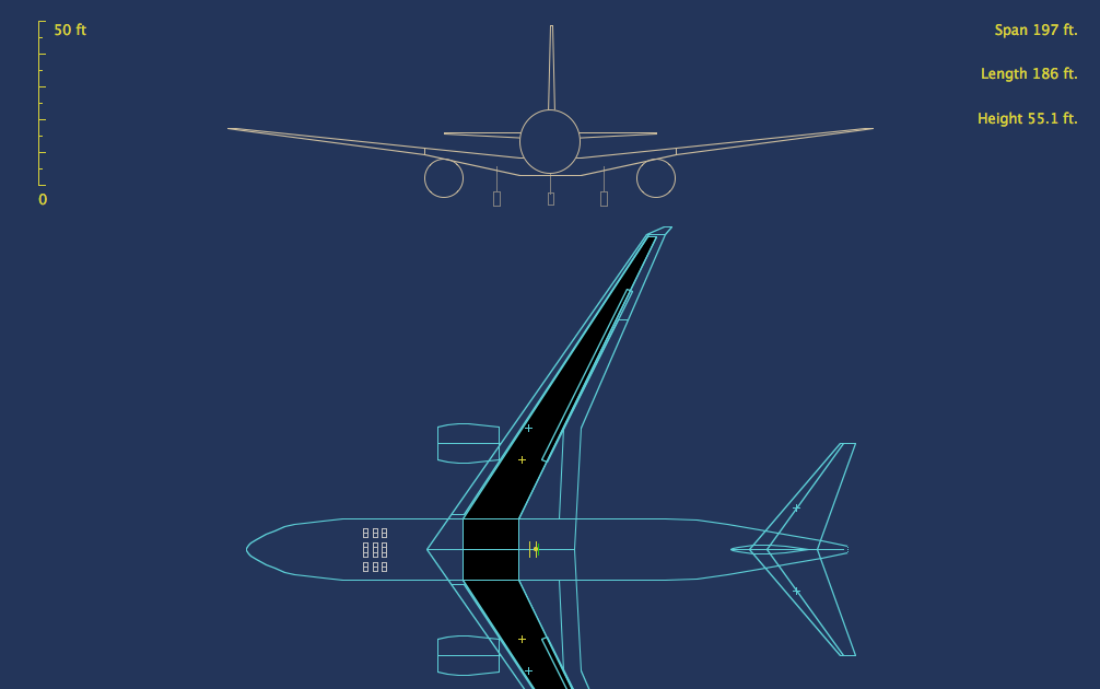 Чертеж боинг 787 - 89 фото