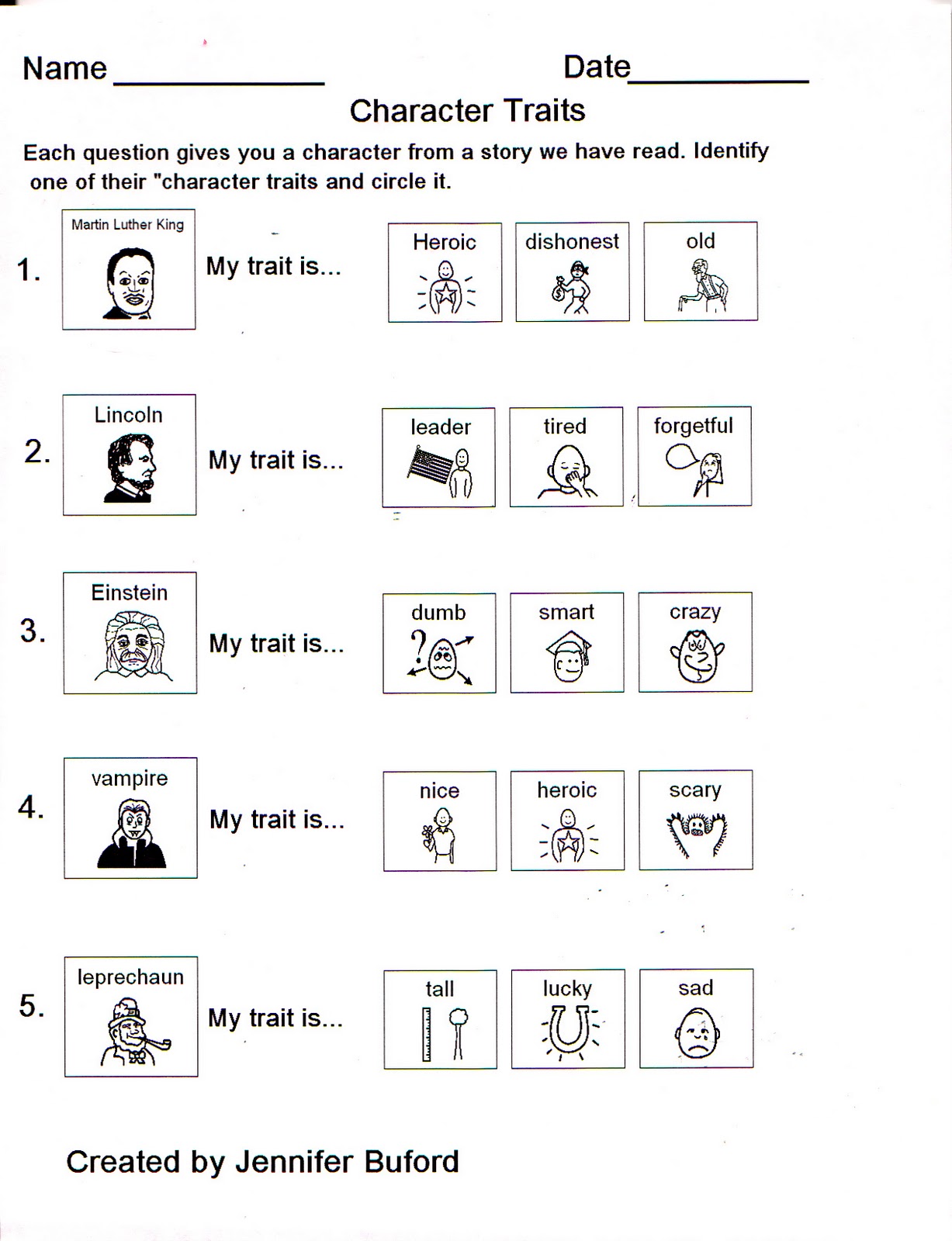 worksheet. Identifying Character Traits Worksheet. Worksheet Fun