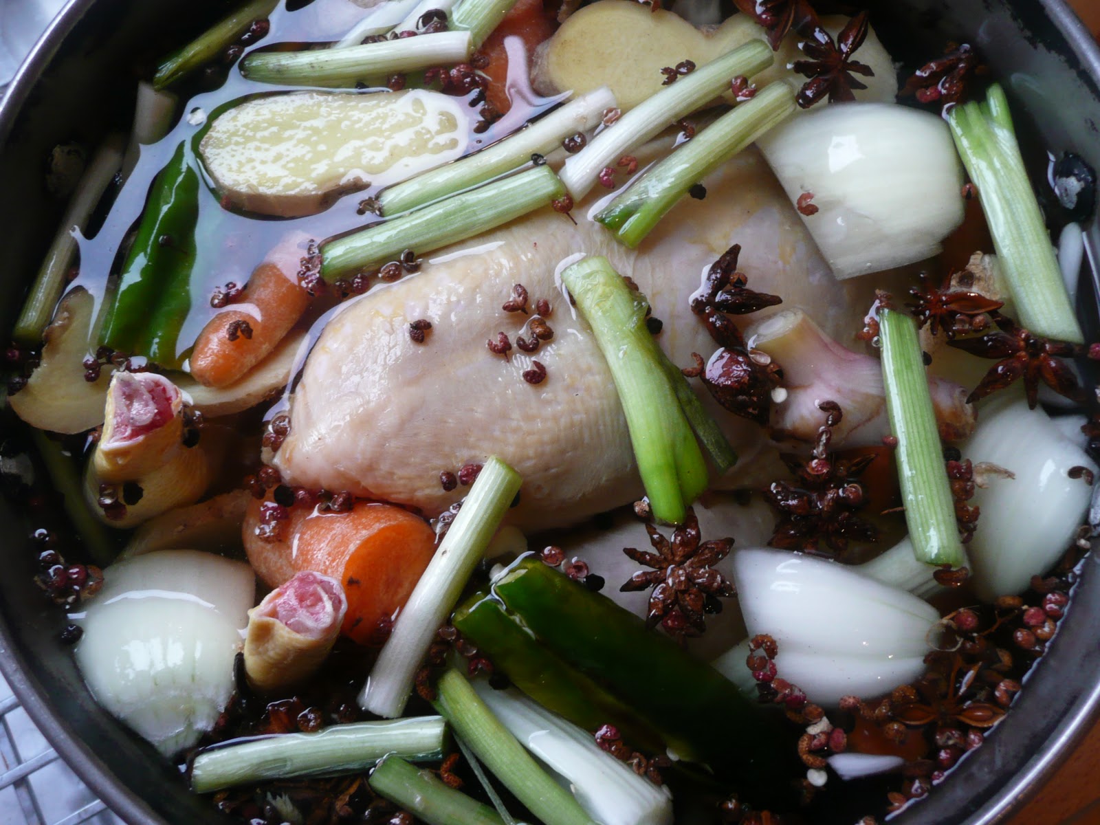Secret Diary of a Foodie Whole poached chicken Asian style, version 2