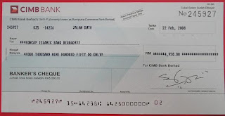 Bank Cheque Bank Cheque Is Bank Draft