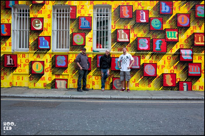 Ben Eine Middlesex Street Art Mural in London