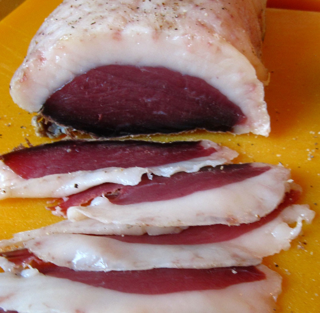 66 Square Feet (Plus) Duck prosciutto, unwrapped