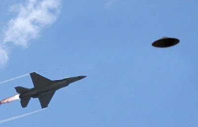 F-16 Chasing Flying Saucer (B)