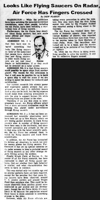Looks Like Flying Saucers  St Petersburg Times  7-29-1952