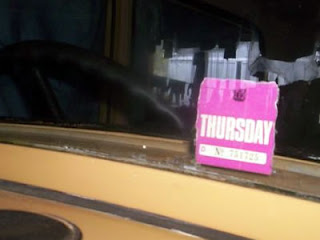 Remembering Carless Days - Thursday sticker