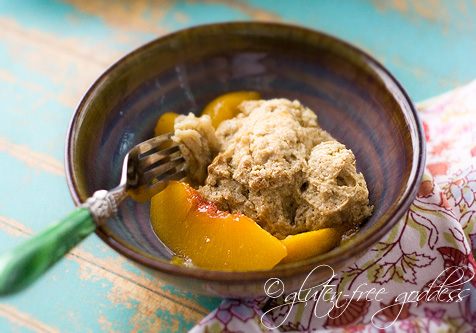 I love this new peach cobbler so much I ate it for breakfast