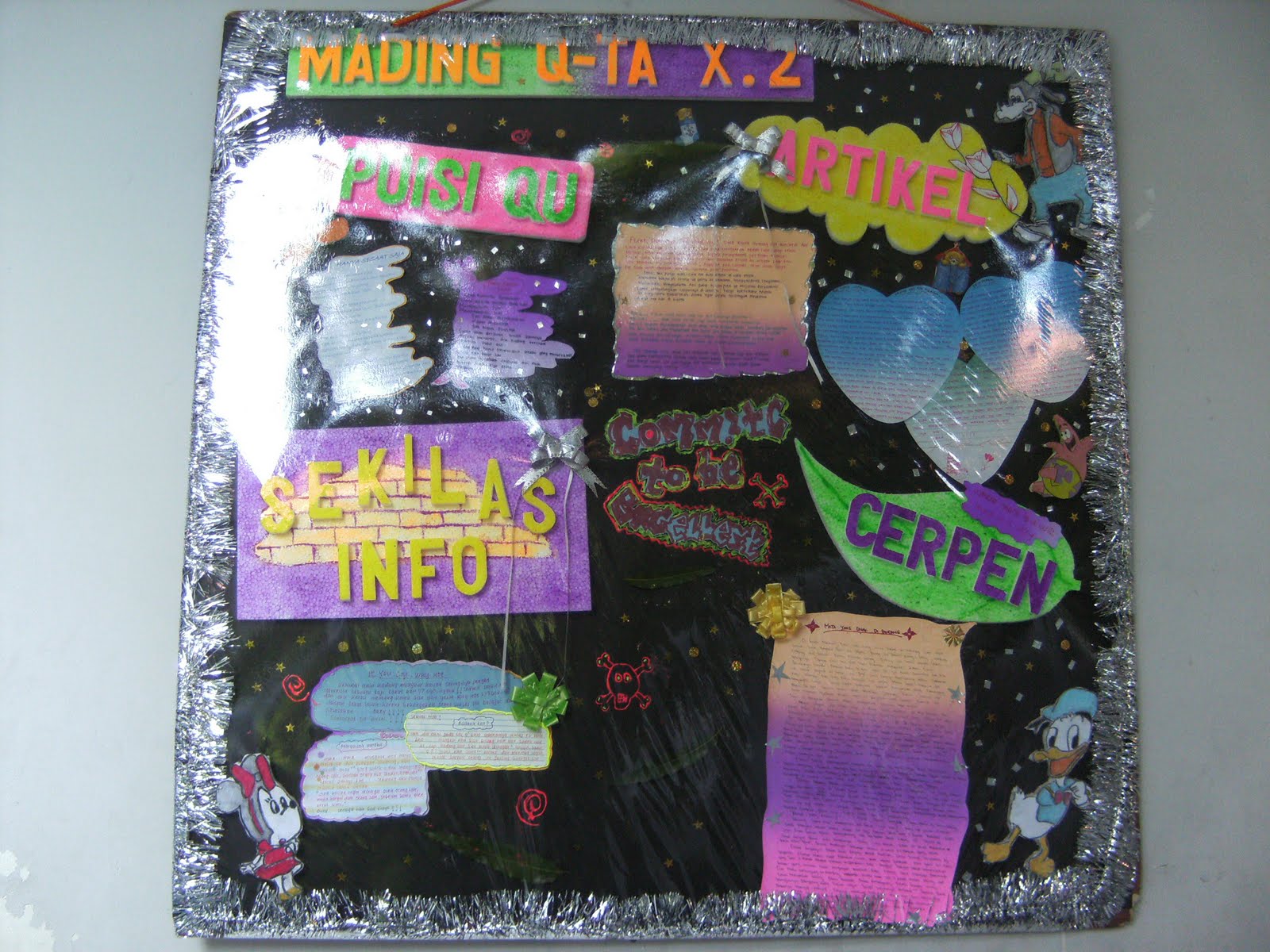 Mading Kelas 1 SMA AlIrsyad Tegal