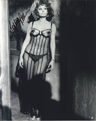 Sophia Loren nylon stockings garter belt