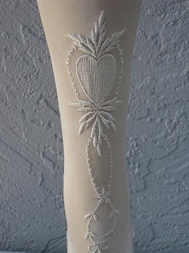 white silk stockings