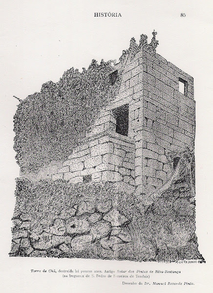 Desenho da Torre de Chã (ou Cham)