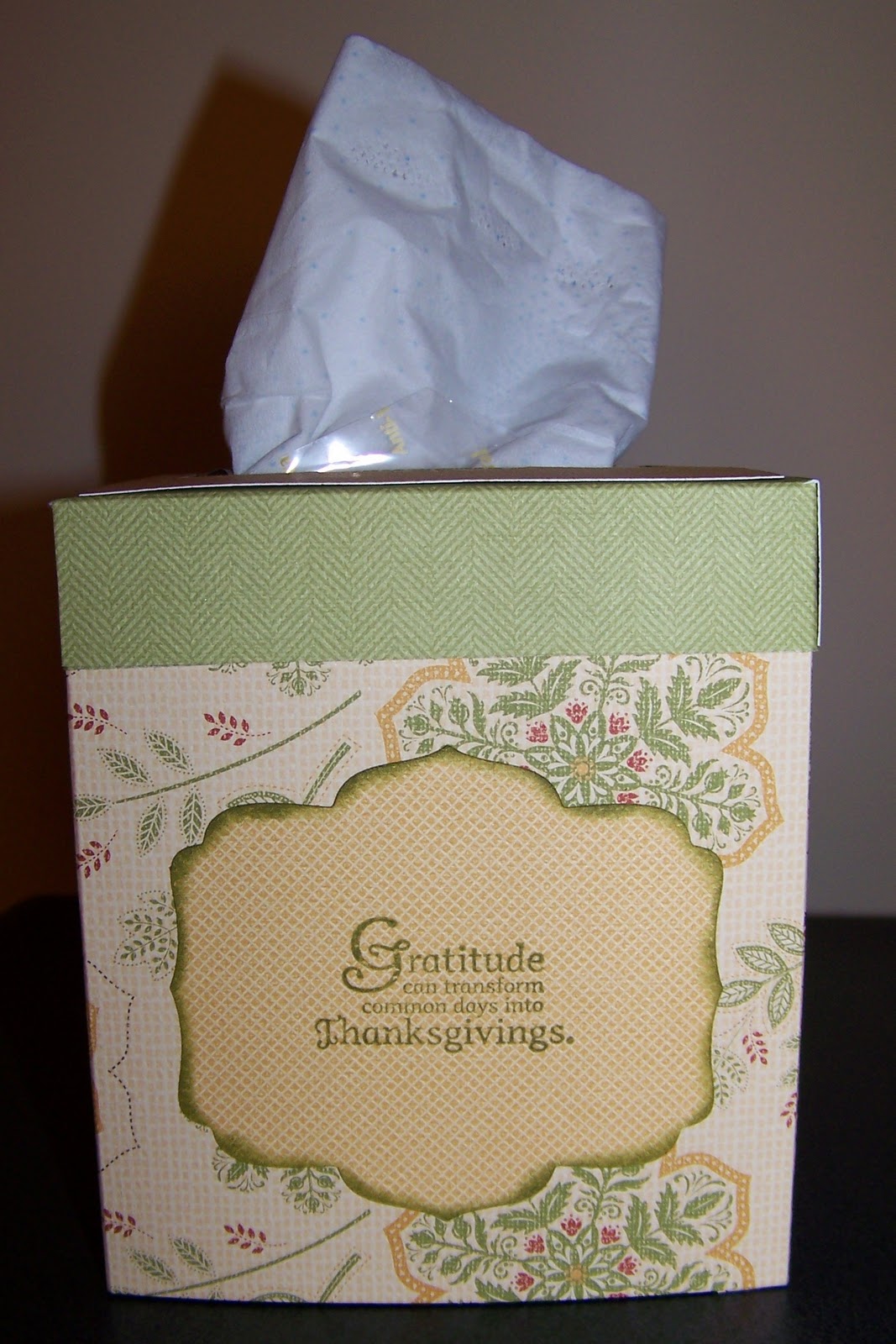 Donna Stamps and Scraps Kleenex Box Cover