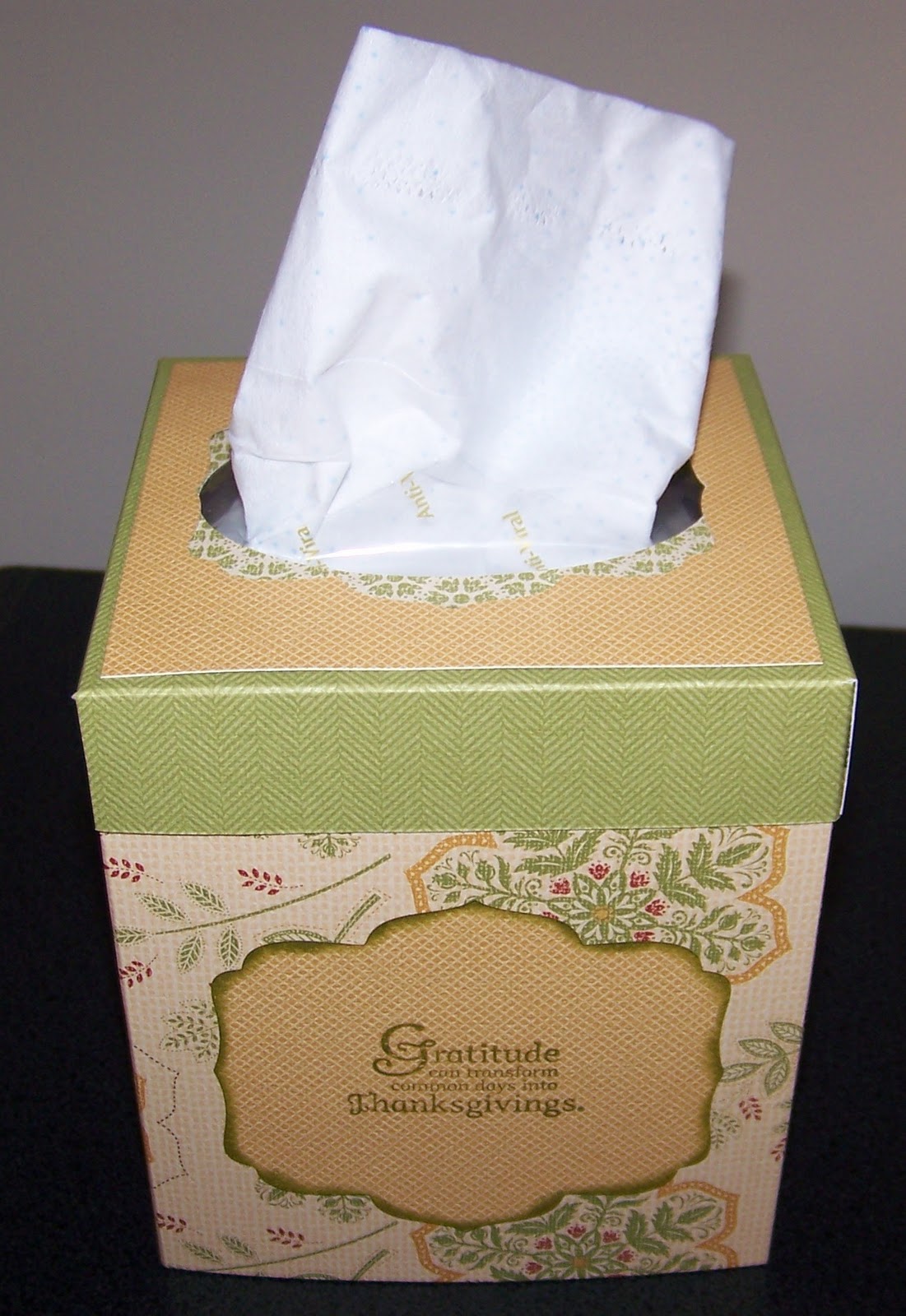 Donna Stamps and Scraps Kleenex Box Cover