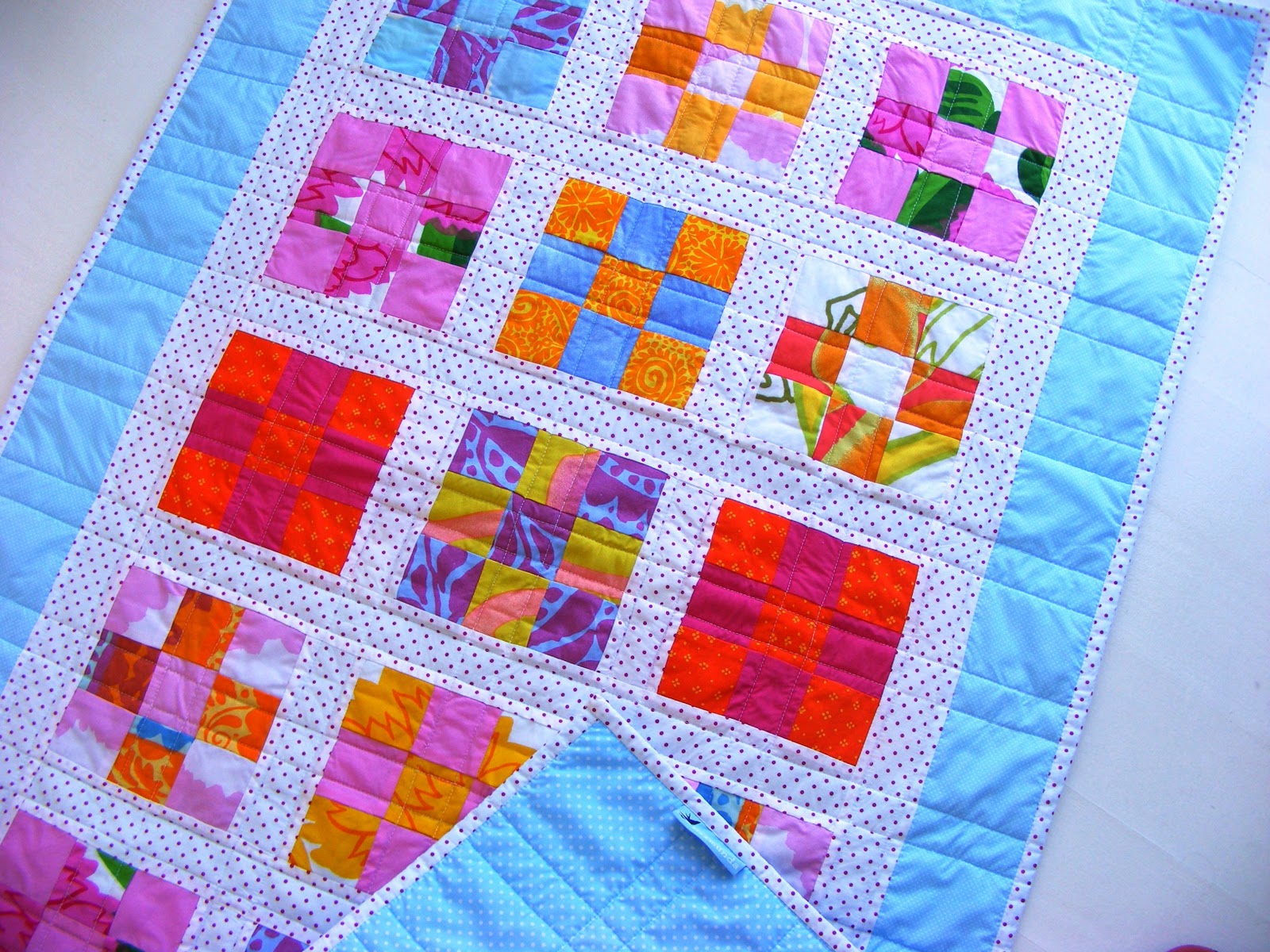 blimunda quilts Nine Patch Baby Quilt Number Two