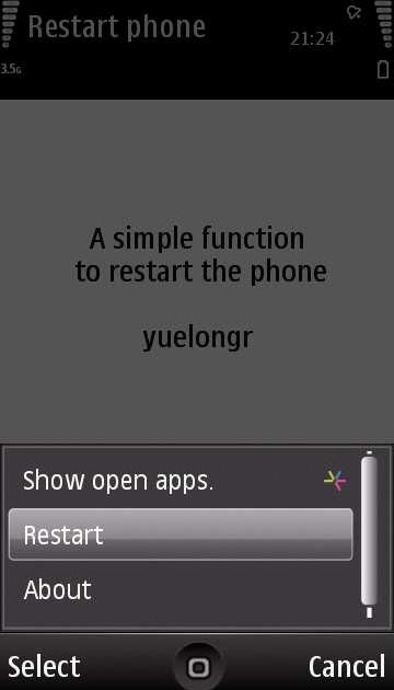 Mp3 start. Phone restart. Reboot a Phone. Sharp simple Phone.