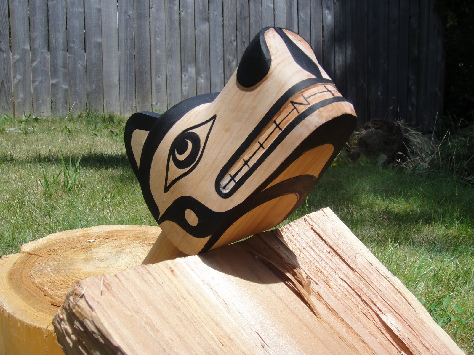Coast Salish Art: bear rattle