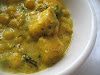 Chickpeas and Paneer in a Spicy Creamy Cashew Gravy
