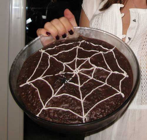 Chocolate Spider Web Cake For Halloween Chocolate Spider Web Cake For Halloween