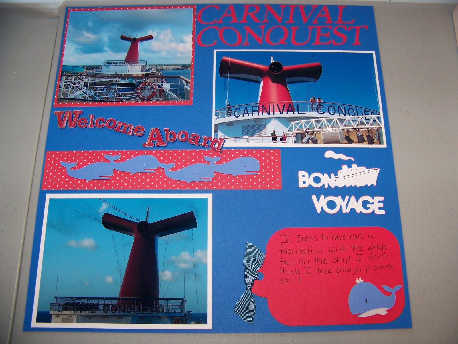 Jen Luvs Cricut Corner Carnival Cruise Scrapbook