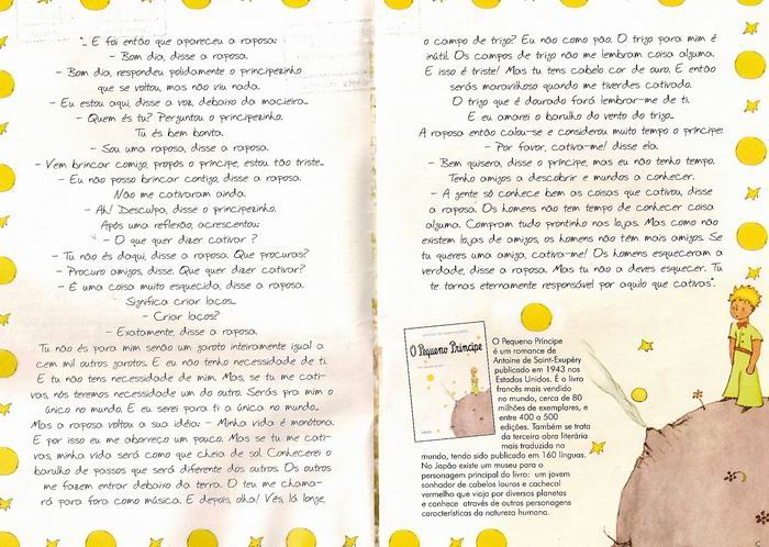 LINGUAGEM E AFINS: O pequeno príncipe -Interpretação de texto> 07/09/10