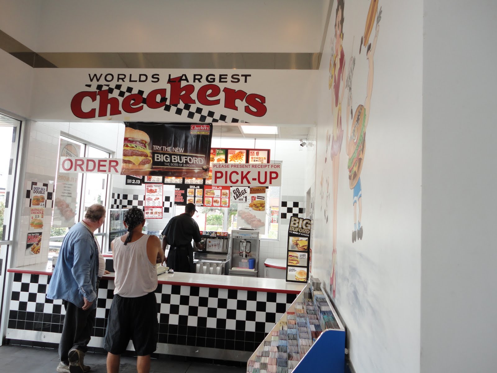 The Florida Dine and Dash World's Largest Checkers. Not sure they even