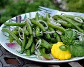 June - Chilled Green Bean Salad with Rosemary & Garlic Oil