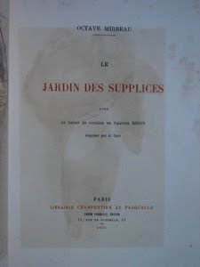"Le Jardin des supplices", avec un Frontispice de Rodin, 1899
