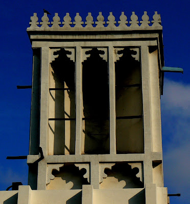 Tradtional wind tower in Al Najada souq