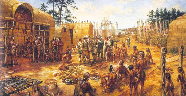 Trade with the Powhatan Indians