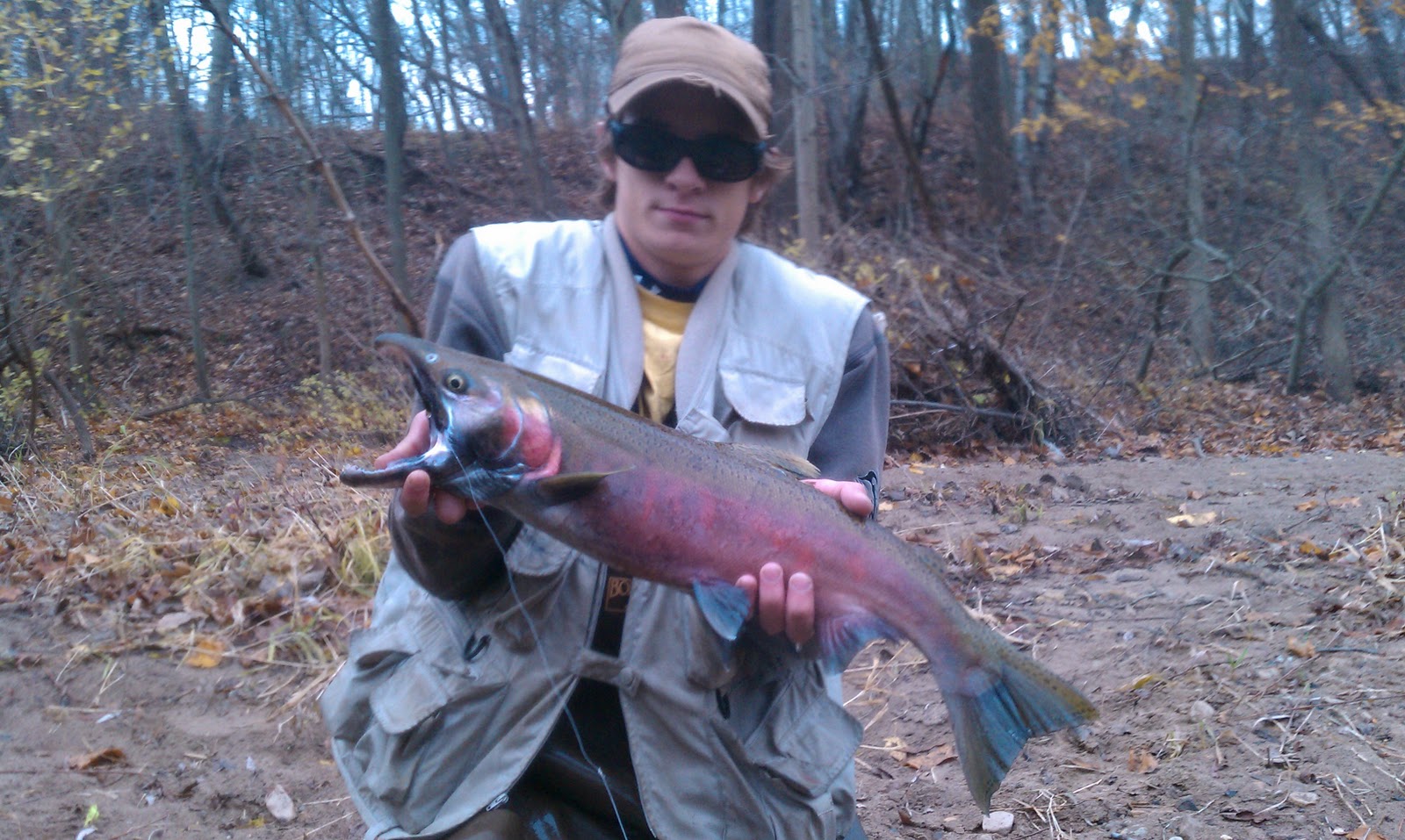 Illinois Wisconsin Fishing saturday fly fishing coho (milwaukee county