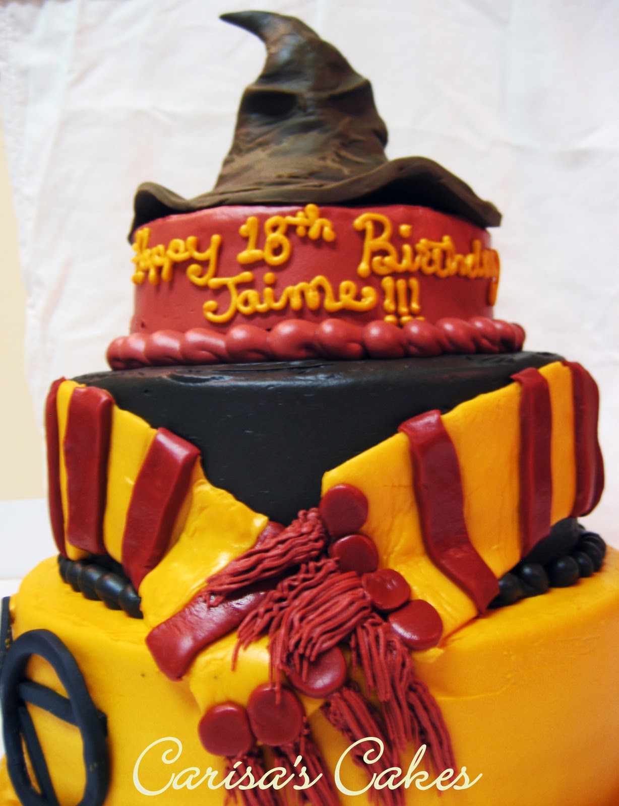 Carisa's Cakes: 3 Tiered Harry Potter Birthday Cake - Harry+Potter+Cake   FIRST+CLIENT%2521newlight+019bright