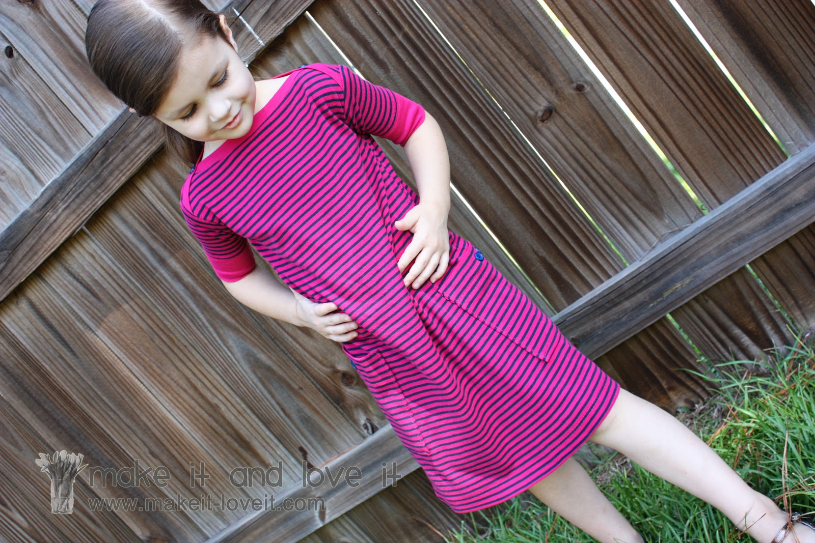 Re purposing Shirt to Dress with Boat Neck Pockets Make It