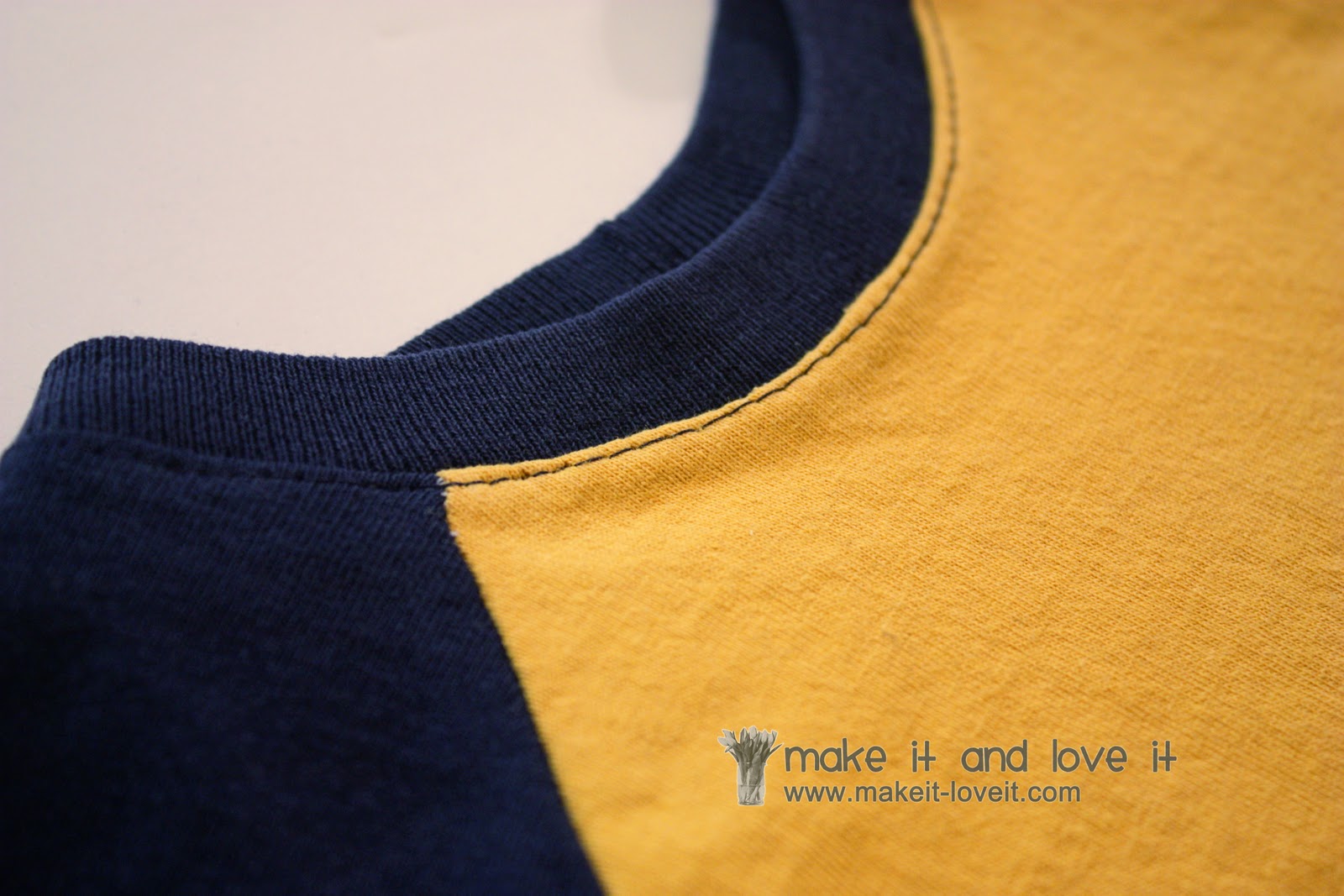 Re-Purposing: Baseball Style Tee from Men's Tshirts | Make It and Love It