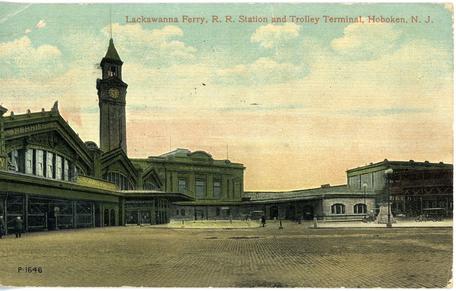 The National Railroad Postcard Museum Hoboken's Great Lackawanna Terminal