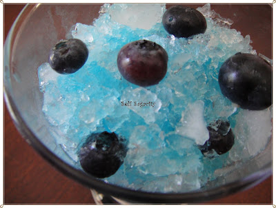 Blueberry on Blue Shaved Ice