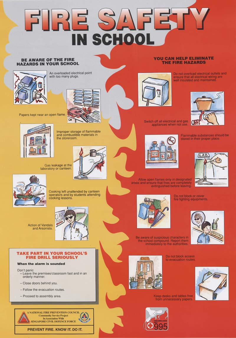 How can we prevent fire at home and school?