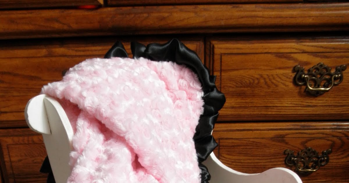 How to Sew a Minky Baby Blanket with Satin Ruffle Binding A Vision to